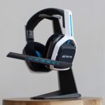 ASTRO Gaming A20 Wireless Headset Gen 2 - Compatible with PlayStation 4 & 5 / PC/Mac - White/Blue - Image 6