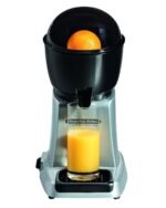 Proctor Silex Commercial 66900 Electric Citrus Juicer, 3 Reamer Sizes for Oranges, Lemons, Limes and Grapefruits, Removable Bowl, Strainer, Splashguard, Drip Tray, Black/Grey - Image 3