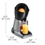 Proctor Silex Commercial 66900 Electric Citrus Juicer, 3 Reamer Sizes for Oranges, Lemons, Limes and Grapefruits, Removable Bowl, Strainer, Splashguard, Drip Tray, Black/Grey - Image 9