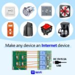 DieseRC 4 Channels WiFi Smart Switch, DC 5V 12V 24V 36V Passive Output Relay Module Ewelink APP WiFi Control Compatible with Alexa/Google Home, Inching/Self-Locking Switch - Image 3