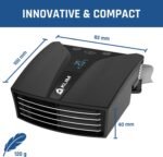 KLIM Tempest Laptop Cooler with Vacuum Fan - New - Gaming Laptop Fan with Display - Temperature Detection + Automatic/Manual Mode - 4000 RPM - Portable - Compatible with Laptop Cooling Pads - Image 4