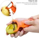 Original Vegetable Peeler, Potato Peelers for kitchen Carbon Steel Blade 3-Pack Orange/Blue/Yellow - Image 4