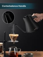 Electric Kettles, Gooseneck Electric Kettle, ±1℉ Temperature Control, Stainless Steel Inner, Quick Heating, for Pour Over Coffee, Brew Tea, Boil Hot Water, 0.9L Black - Image 3