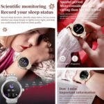 Smart Watch (Answer/Make Calls) for Women,1.32" AMOLED Smartwatch for Android and for iPhone, 3ATM Fitness Tracker with Heart Rate/Sleep/SpO2 Monitor, 100+ Sport Modes Fitness Watch (Gold) - Image 7