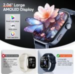 Large Display GPS AMOLED Smartwatch w/Interchangeable Bands, Heart Rate, Oxygen & Sleep Sensors, 50m Waterproof, 170+ Sport Tracking, iOS/Android(Blue) - Image 3