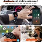 Large Display GPS AMOLED Smartwatch w/Interchangeable Bands, Heart Rate, Oxygen & Sleep Sensors, 50m Waterproof, 170+ Sport Tracking, iOS/Android(Blue) - Image 4