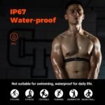 COOSPO Heart Rate Monitor Chest Strap, Bluetooth ANT+ Heart Rate Monitor Chest Sensor with 400H Battery, HRM Works with Strava/Wahoo Fitness/Polar Beat/Peloton/DDP Yoga App - Image 3