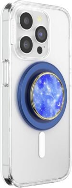 PopSockets Phone Grip for MagSafe with Kickstand, Magnetic Stand, Swappable Top, Secure Hold for iPhone MagSafe Cases, Phone & Tablet Grip - Enamel Celestial - Image 3