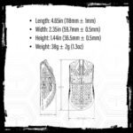 ARBITER Akitsu 8K Carbon Fiber Composite Gaming Mouse - Ultra-Light 38g, Wireless, 26k DPI, USB-C Fast Charging, 60Hr Battery Life, 8k Polling Rate, PIXART 3395 Sensor, LCD Display - Image 4