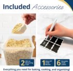 Reli. 8.5L Airtight Food Storage Containers with Lids (2 Sets) Kitchen Organizers and Storage Containers, Pantry Organizers | BPA Free Plastic XXL Set w/ 2 Measuring Cups, 6 Labels, Pen - Image 6