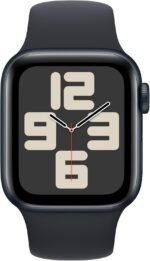 Apple Watch SE (2nd Gen) [GPS + Cellular 40mm] Smartwatch with Midnight Aluminum Case with Midnight Sport Band S/M (Renewed) - Image 3