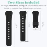 HSWAI Compatible with Samsung Galaxy Watch 46mm Bands/Gear S3 Frontier, Classic Watch Bands/Galaxy Watch 3 Bands 45mm, 22mm Soft Silicone Bands Bracelet Sports Strap for Men & Women. - Image 4