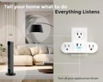 Emerson SmartVoice 4-in-1 Wall Plug, Offline 30+ Voice Control Commands, No APP, No WiFi, No Setup, Smart Outlet w/ 2 AC Outlets, USB-A & USB-C Ports, Sleep & Wake Timer, ETL - Image 5