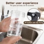 French press, borosilicate glass French press coffee maker, 3 layer stainless steel tea press,34oz large french press, suitable for home, office, kitchen, travel, fashion black - Image 4