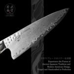 Japanese Gyutou Knife Pro. Handcrafted 8 inch Chef Knife Handmade Forged Knife Japan VG-10 Damascus Steel -Kokoro ser. - Image 4