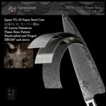 Japanese Gyutou Knife Pro. Handcrafted 8 inch Chef Knife Handmade Forged Knife Japan VG-10 Damascus Steel -Kokoro ser. - Image 5