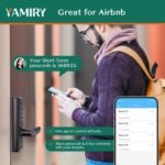 Smart Door Lock, Biometric Fingerprint, Keyless Entry, App Control, 6 Ways to Unlock, DIY Installation, Black - Image 5
