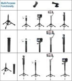Portable Tripod-Stand and Selfie-Stick kit for DJI Osmo Mobile SE 7P 7 6 5 4 / Osmo-Pocket 3 2 1 / Osmo Action Camera 5 pro 4 3 2 1 - Image 4