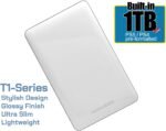 Avolusion T1 Series 1TB USB 3.0 Portable External Gaming Hard Drive - White (for PS4 / PS5 Pre-Formatted) - 2 Year Warranty (Renewed) - Image 3