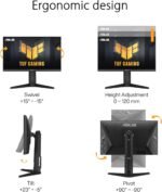 ASUS TUF Gaming 24” (23.8” viewable) 1080P Monitor (VG249QL3A) - Full HD, 180Hz, 1ms, Fast IPS, ELMB, FreeSync Premium, G-SYNC Compatible, Speakers, DisplayPort, Height Adjustable, 3 Year Warranty - Image 5