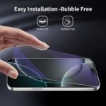 2-Pack Blue Light Tempered Glass Screen Protector for iPhone 16 Pro – Anti-Blue Light Tempered Glass, Eye Protection, 9H Scratch Resistant, Easy Installation - Image 9