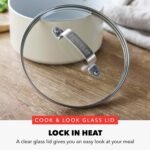 GreenPan x Bobby Flay 1.67QT Nonstick Saucepan with Glass Lid, PFAS-Free Diamond Ceramic, Induction Suitable, Stay-Cool Silicone Handle, Easy Clean Dishwasher & Oven Safe, Chef Pan, Cream - Image 5