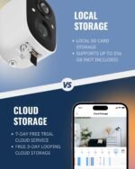 Security Cameras Wireless Outdoor, 2.5K WiFi Battery Powered Cameras for Home Security with AI Motion Detection, Color Night Vision, IP66 Weatherproof, 2-Way Audio, SD/Cloud Storage - Image 6