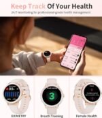LIGE Smart Watches for Women with Diamonds, 1.27” TFT Smartwatch,IP68 Waterproof Fitness Tracker with Bluetooth Calls(Answer&Make),111 Sport Modes Pedometer for Android iOS - Image 8