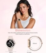 LIGE Smart Watches for Women with Diamonds, 1.27” TFT Smartwatch,IP68 Waterproof Fitness Tracker with Bluetooth Calls(Answer&Make),111 Sport Modes Pedometer for Android iOS - Image 9