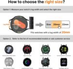 Fullmosa Magnetic Braided Watch Bands - 18mm 20mm 22mm Quick Release Replacement Wristband, Stretchy Nylon Solo Loop Compatible with Traditional and Smartwatches for Men Women - Image 5