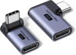 UGREEN 40Gbps Right Angle USB C Adapter Combo, 2-Pack 90 Degree USB-C Adapter Compatible with MacBook Pro/Air, Steam Deck, Switch, ROG Ally, Thunderbolt 4, iPhone 16/17, iPad - Image 6