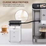 Fully Automatic Espresso Machine, 20 Bar Coffee Espresso Machine with Grinder & Automatic Milk Frother for Latte, Cappuccino, 7 Coffee Varieties, One-Touch Single/Double Shot for Espresso - Image 3
