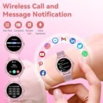 Smart Watch for Women - Make/Answer Call, 1.32" IP67 Waterproof Fitness Watch with Heart Rate Sleep Monitor, 100+ Sports Modes Activity Tracker, Step Counter Smartwatch (Violet) - Image 4