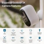 Arlo Essential Whole Home Security Bundle | Outdoor, Indoor, Video Doorbell Camera |2K Resolution|2nd Gen|Indoor - Outdoor - Image 3