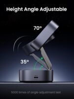 UGREEN MagFlow Magnetic Foldable Charging Station, 2-in-1 Fast Wireless Charger Compatible with iPhone 17 17 Air 17 Pro 17 Pro Max 16 15 14 13 12, Airpods3 2 Pro (No AC Adapter) - Image 6