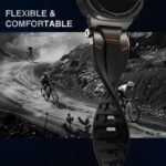 ULTIMAL Watch Band for Samsung Galaxy Watch Ultra 47mm (2025/2024) Compatible with Samsung Watch Strap Bands for Men Sport Bands for Watch Rugged Premium TPU & Metal (Black+Grey) - Image 4