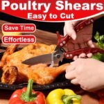 Heavy Duty Poultry Shears Seafood Scissors 2pcs set,Kitchen Shears for food Heavy Duty,Kitchen Scissors All Purpose,Chicken,Fish,Meat,Seafood, Easy to Cleaning,Dishwasher Safe - Image 5