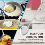 Berglander Wok Spatula Set, Stainless Steel Kitchen Cooking Utensils - 17" Wok Tools: Spatula, Ladle, Skimmer - Image 4