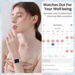 Efolen Smart Watches for Women with Diamonds (Answer/Make Call), 1.57'' Bluetooth Smartwatch for Android iOS Phones, Waterproof Fitness Tracker with Heart Rate/SpO2/Sleep/BP/AI Voice (Silver) - Image 5