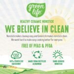 GreenLife Nonstick 8" Frying Pan Skillet, Non-Toxic PFAS-Free Ceramic Nonstick, Dishwasher & Oven Safe, Stay-Cool Handles, Wobble Free, Yellow - Image 5