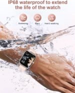 Smart Watch for Women, 1.85"HD Fitness Tracker (Answer/Make Call/Messages), 130+ Sport Modes with 24/7 Heart Rate/Sleep Monitor/Pedometer, IP68 Waterproof, Smartwatche for Android&iOS (Rose Gold) - Image 5