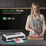 FRESKO Automatic Vacuum Sealer for Food with 95 kPa Powerful Suction, Compact Food Sealer machine Starter Kit with 10 Vacuum Bags for Dry/Moist Food, Sous Vide, Meal Prep - Image 4