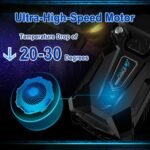 Laptop Cooling - Laptop Cooler with Vacuum Fan，Gaming Laptop Fan with Display ，4000 RPM - Portable - Compatible with Laptop Cooling Pads - Image 3