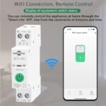 WiFi Smart Switch, 1-63A Adjustable WiFi Circuit Breaker, Smart Life/Tuya APP Remote Control Monitor Voltage Power Energy Usage, Compatible with Alexa Google Home, DIN Rail Mountable - Image 5