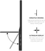 Portable Monitor 15.6 Inch 1080P USB-C HDMI Ultra-Slim Travel Monitor with Kickstand, for Laptop, PC, Mac Phone, PS, Xbox, Swich IPS Ultra-Thin Zero Frame Gaming - Image 4