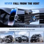 3 in 1 Car Phone Holder, Dashboard & Windshield & Vent Universal Car Mount Phone Holder for Your Car, Cell Phone Holder Truck for iPhone 17 16 15 Pro Max 25 Samsung, Matte Black - Image 6