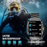 Military Smart Watches for Men (Make/Answer Call) 1.96" Screen Outdoor Activity Tracker with 100+ Sport Modes Health Monitor 3ATM Waterproof Smartwatch - Image 4