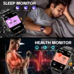 Military Smart Watches for Men (Make/Answer Call) 1.96" Screen Outdoor Activity Tracker with 100+ Sport Modes Health Monitor 3ATM Waterproof Smartwatch - Image 6