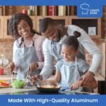 Chef's Star Pots And Pans Set Kitchen Cookware Sets Nonstick Aluminum Cooking Essentials 11 Pieces Blue - Image 5