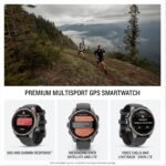 Garmin fēnix® 8 Pro, 47mm, AMOLED Display, Premium Connected Multisport GPS Smartwatch, inReach® Technology, Sapphire, Titanium with Graphite/Black Silicone Band - Image 3